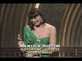 Anjelica Huston Wins Supporting Actress 1986 Oscars