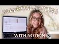 2024 Goal Setting in Notion FREE Notion Goal Planning Template Define Your Goals Challenge