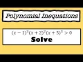 Solving Polynomial Inequalities Pre-Calculus