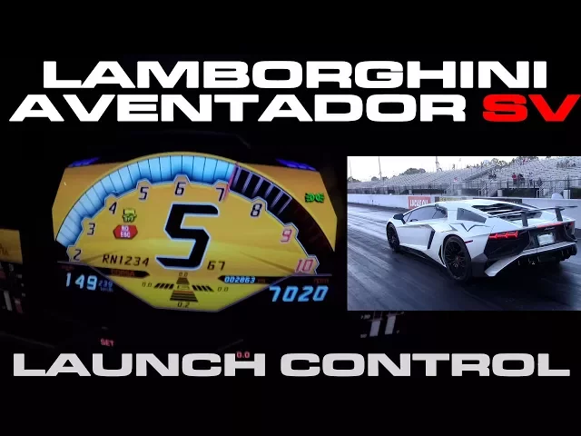 Download MP3 Lamborghini Aventador SV using Launch Control AKA Thrust mode down the 1/4 Mile