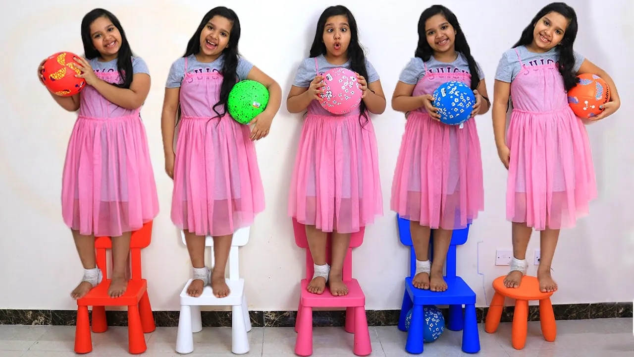 shfa2 - شفا — Kids Song: Five Little Monkeys Jumping on the Bed (Colors) (YouTube video ad)