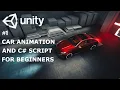Unity 3D Car And Vehicle CG Animation Tutorial For Beginners Doors opening Lights Turning On