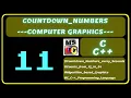 Computer Graphics code in Count Down Numbers