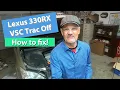 How to reset the VSC Trac Off Check Engine lights on a Lexus RX330