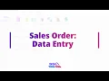 Sales Order