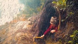Download Three days of heavy rains. Bushcraft. Camping in the rain MP3