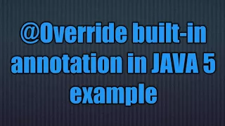 Override built-in annotation in JAVA 5 feature