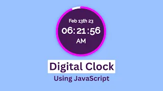 Create Animated Digital Clock Using JavaScript