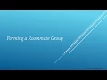 Forming a Roommate Group