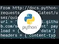 Adding headers to requests module