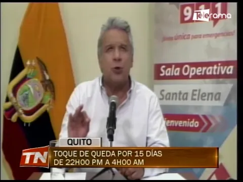 Estado de excepción durante 30 días en todo el país