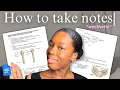 How to Take Notes in University from a medical student My 3 Step Method free template