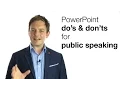 POWERPOINT DO S DON TS FOR PUBLIC SPEAKING