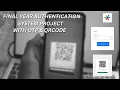 E - Authentication system using QR code and OTP Authenticator app Google Authenticator