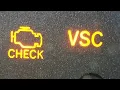 How to Fix Reset Check Engine Vehicle Stability Control VSC Warning Lights Stays On or Flashing