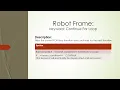Robot Framework BuiltIn Contine For Loop