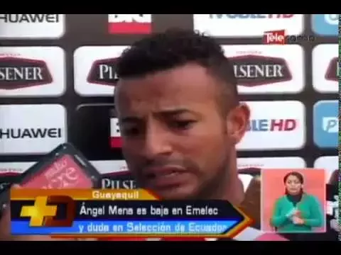 Ángel Mena es baja en Emelec y duda en selección de Ecuador