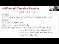 9 3 Addition of Function Notation Math 10