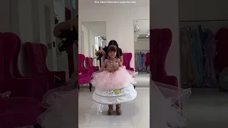 تتحول الفتاة إلى أميرة حقيقية في عيد ميلادها 