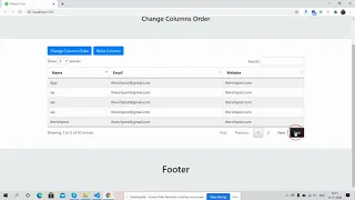 Angular 10 Datatable Change Columns Order Working Demo