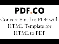 Convert Email to PDF using HTML Template using PDF co and Zapier