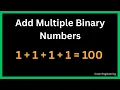 Adding Multiple Binary Numbers