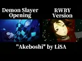 COMPARISON RWBY Demon Slayer Opening Parody Akeboshi