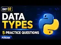 Python for Beginners in Punjabi Day 02 Data Types Explained Zero to Hero