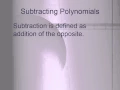 Algebra 1 9 2 Adding and Subtracting Polynomials