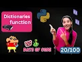 days of code in python dictionary function in hindi study with engineers