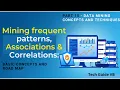 Mining frequent patterns Associations Correlations Basic concepts road map Data Mining Part 15