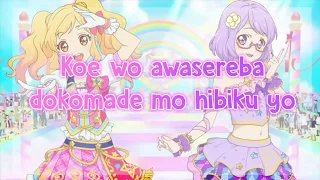Download Aikatsu Stars! Message of a Rainbow FULL LYRICS Yume \u0026 Koharu MP3