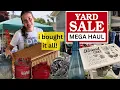 Mega Yard Sale Home Decor and Thrifting Haul - For Resell Project Makeovers for profit