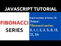 JavaScript Program to Print Fibonacci Series Upto N Terms In Hindi