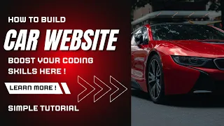 Easy HTML and CSS Tutorial Building a Car Website for Beginners