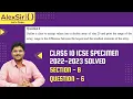 CLASS 10 ICSE COMPUTER SPECIMEN 2023 Question 6