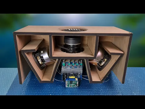 Download MP3 MDF Wood Subwoofer Bluetooth Speaker DIY - Super Super strong bass