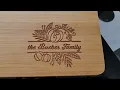 Dollar Tree laser items - Bamboo cutting board XTool CO2 laser