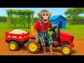 BimBim the Monkey Drives a Tractor to the Farm with Seeds – A High-Energy, Productive Day!