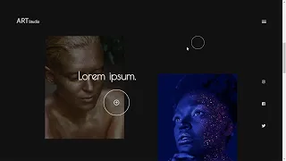 Cursor and Hover Effects - ART Studio Part 3 Html CSS JavaScript jQuery GSAP speed code