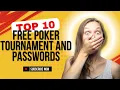 FREE Poker Tournaments Get Your Daily Freeroll Passwords NOW