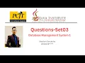 DBMS Question Set 03 Java Institute Sheshan Danuksha