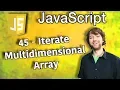 JavaScript Programming Tutorial 45 - Iterate Multidimensional Array with for and forEach