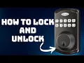 How to Lock Hutools Door Lock