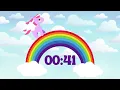 Rainbow Unicorn 1 Minute Timer Countdown for classroom with music