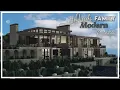 ROBLOX Bloxburg Hillside Family Modern Mansion Speedbuild Part One 1 8 Million