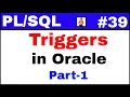 Tutorial Triggers in Oracle Part-1