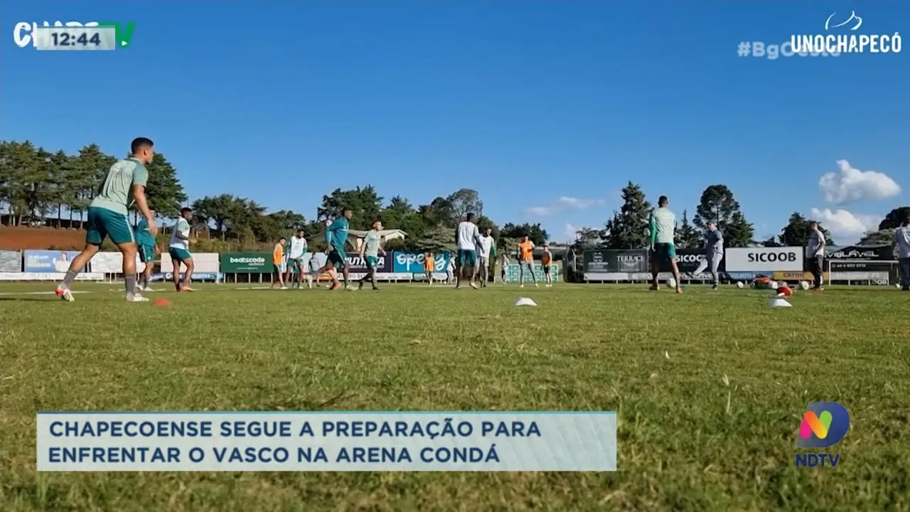 Chapecoense segue preparação para enfrentar o Vasco na Arena Condá