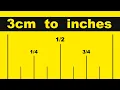 Convert 3 cm to Inches 3 cm to in