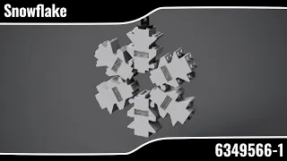 LEGO Seasonal Snowflake (6349566-1) – Step By Step Build Guide